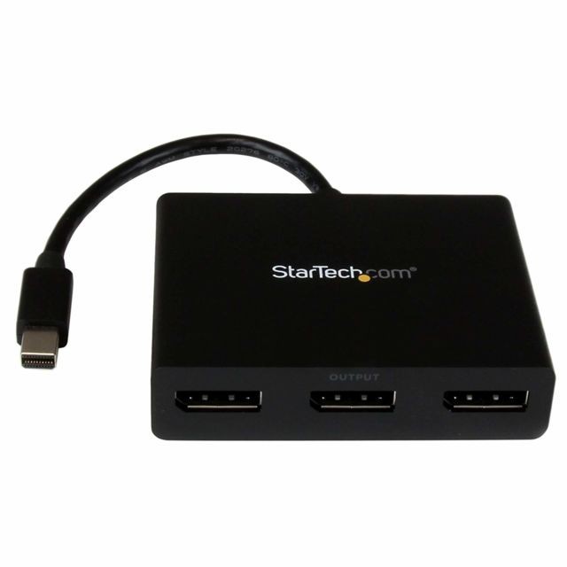 Startech - Splitter multi-écrans Mini DisplayPort vers 3x DisplayPort - Hub MST à 3 ports - Convertisseur Audio et Vidéo  Startech