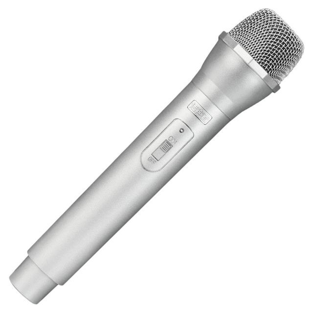 marque generique - Accessoires De Microphone Sans Fil En Plastique Artificiel Fake Mic Toy Handheld Silver - Accessoires micros