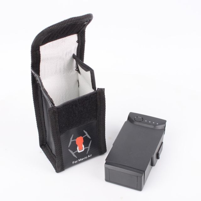 Accessoires drone connecté L-batterie Sac de protection de stockage LiPo Safe Bag Antidéflagrant pour DJI Air Mavic
