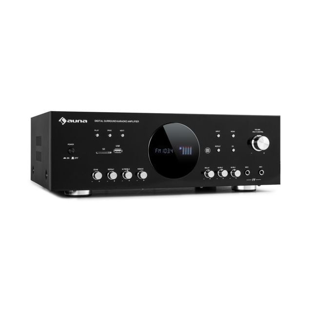 Auna - Amplificateur - Auna AMP 218 BT - Noir - MP3 et Hifi reconditionné