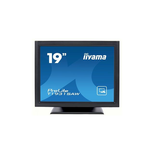 Iiyama - iiyama ProLite T1931SAW-B5 moniteur à écran tactile 48,3 cm (19"") 1280 x 1024 pixels Noir une seule pression - Moniteur PC 19 pouces
