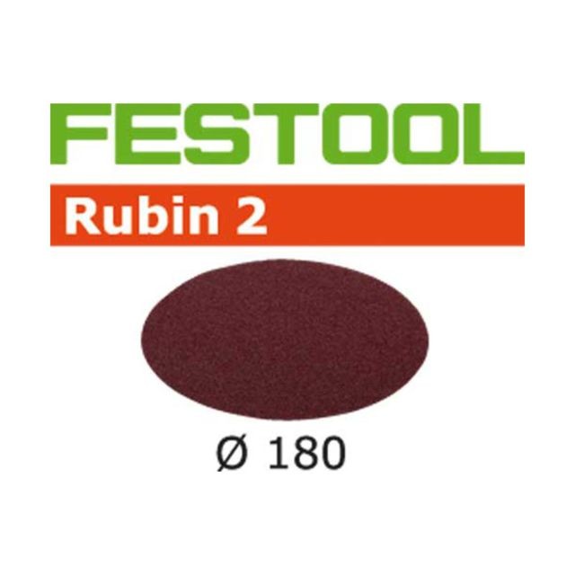 Accessoires brossage et polissage Festool Lot de 50 abrasifs stickfix Ø180mm pour bois STF D180/0 P60 RU2/50 FESTOOL 499126