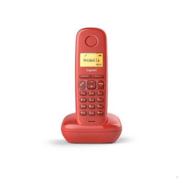 Gigaset - A170 Rojo - Téléphone fixe sans fil