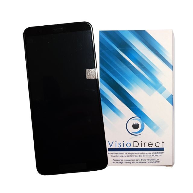 Visiodirect - Ecran complet pour Huawei P smart 2018 Bleu Ecran complet 5.65"" téléphone portable gris vitre tactile + LCD + chassis -VISIODIRECT- Visiodirect  - Vitre tactile