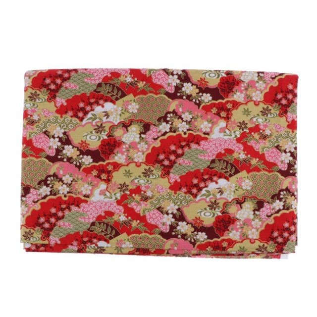marque generique - Tissu de couture de patchwork de tissu de coton de vague de bronzage de 1m fleur rouge marque generique   - Abats-jour Fleur rouge