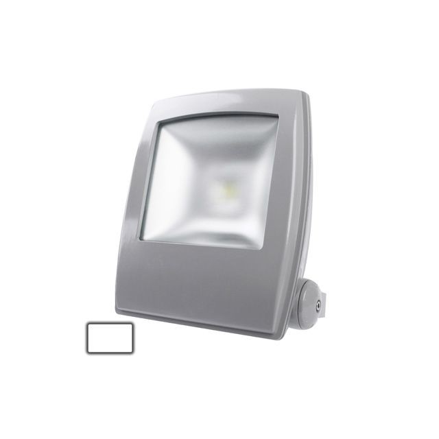 Wewoo - Projecteur LED noir 50W imperméabilisent la lampe de de la couverture givrée blanche, AC 85-265V, flux lumineux: 6000lm - Projecteurs