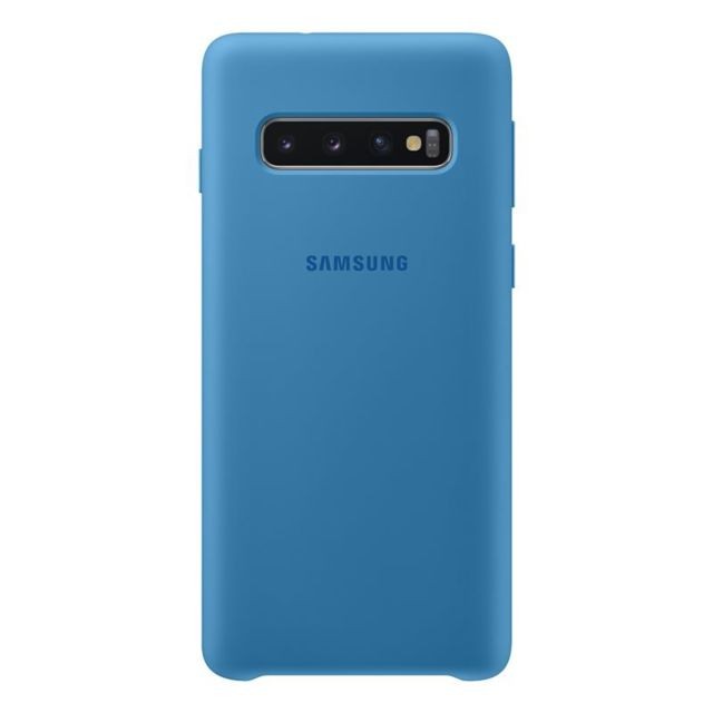 Samsung - Coque Silicone Galaxy S10 - Bleu - Coque iPhone 11 Pro Accessoires et consommables