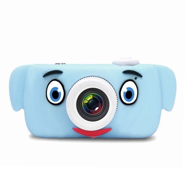 Wewoo - Caméra Enfant D3 PLUS 1200W pixel objectif bande dessinée éléphant mini sport numérique avec écran de 2,0 pouces pour les enfants bleu Wewoo   - Appareil photo enfant Wewoo