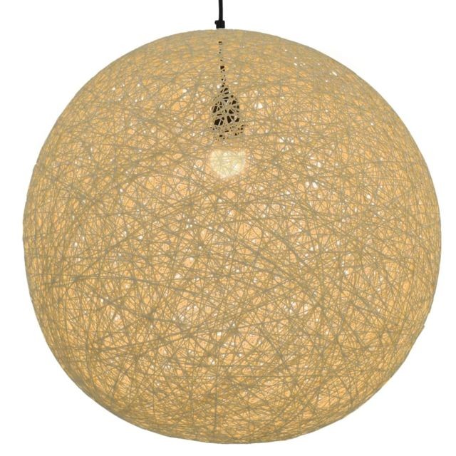 marque generique - Stylé Luminaires collection Moroni Lampe suspendue Crème Sphère 55 cm E27 - Lampes à poser marque generique