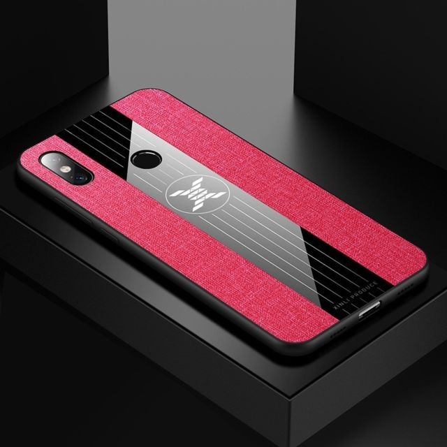 Wewoo - Coque Souple Pour Xiaomi Mi 8 XINLI Stitching Tissu Étui de protection antichoc TPU Rouge Wewoo - Bonnes affaires Accessoire Smartphone
