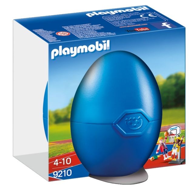 Playmobil - Playmobil 9210 Sports & Action Oeuf : Joueurs de Basket-ball avec panier - Playmobil