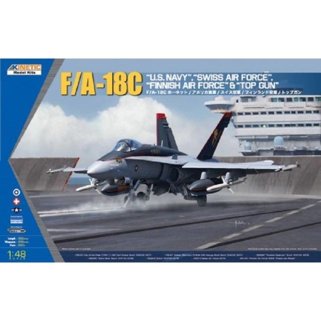 Kinetic - Maquette Avion F/a-18c Us Navy Swiss Airforce Finnish A Airforce Topgun Kinetic  - Avions Kinetic