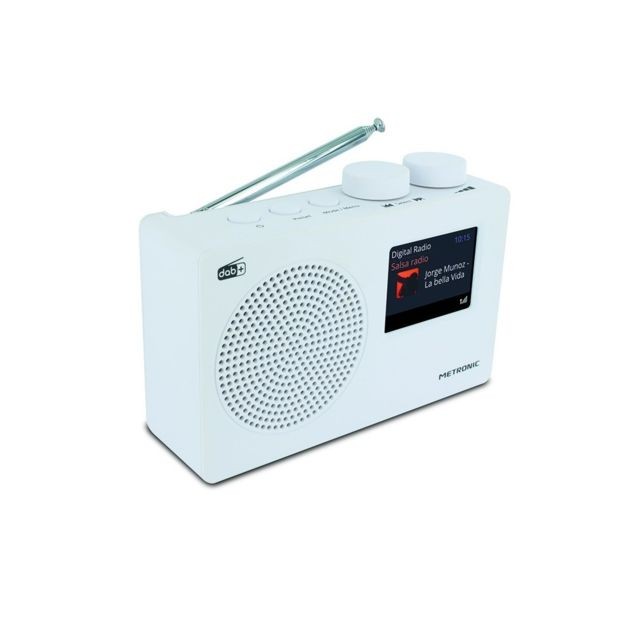 Metronic - METRONICRadio numérique DAB+ et FM RDS avec écran couleur - blanc477252 - Metronic