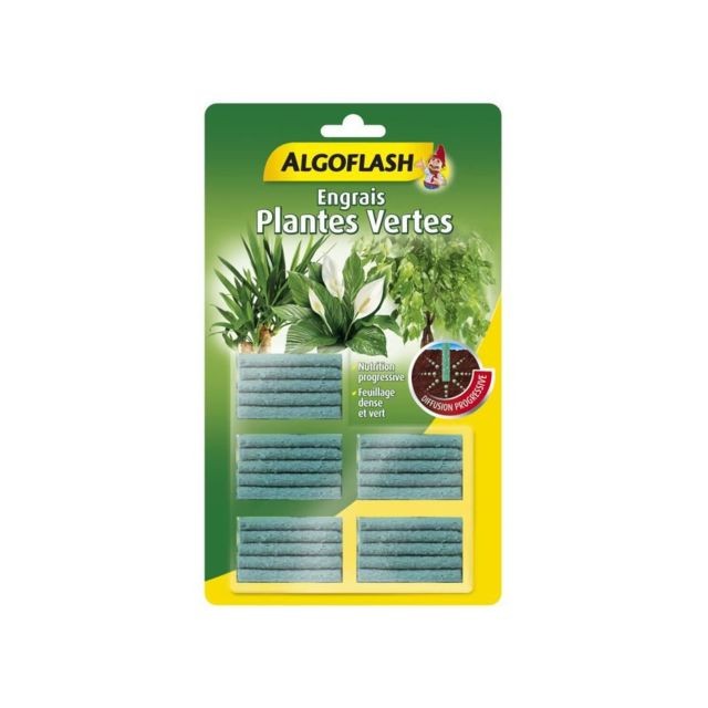 Engrais & entretien Fruitier Algoflash ALGOFLASH Engrais Bâtonnets Plantes vertes - 25 bâtonnets