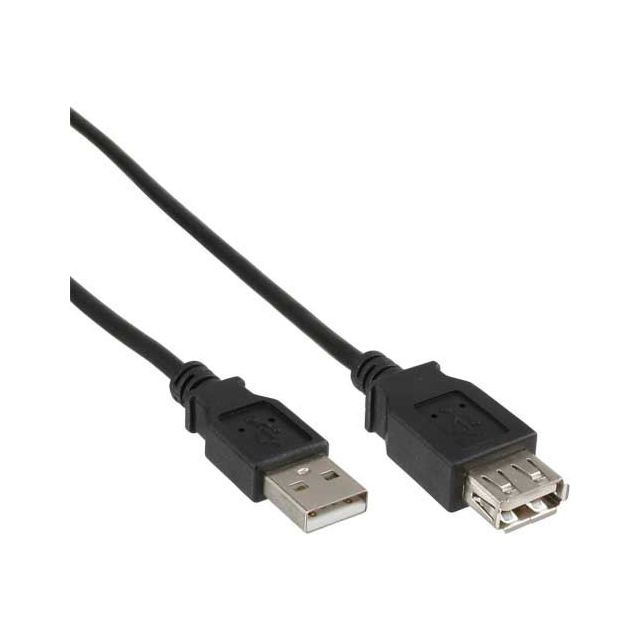 Cabling CABLING  Rallonge pour câble USB 2.0 mâle femelle 50 cm Noir