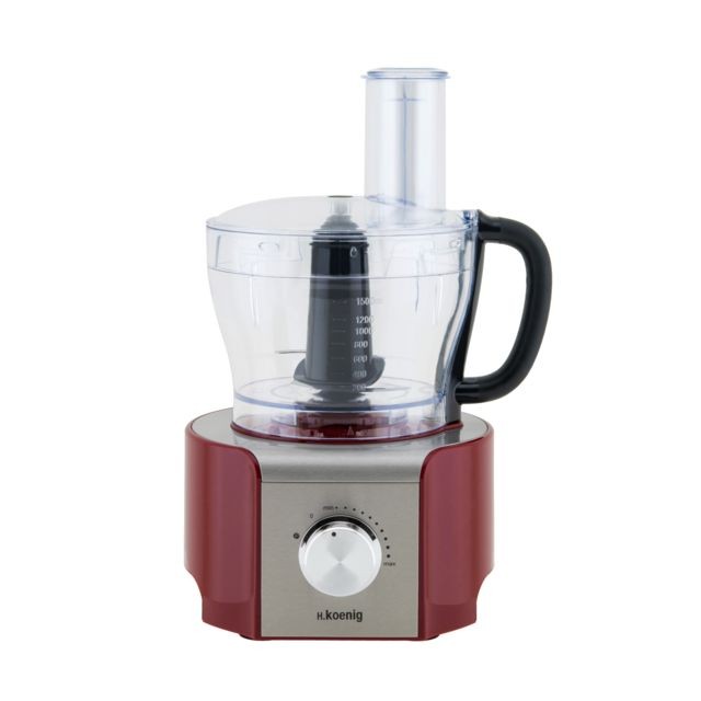 Hkoenig - Robot multifonction MX18 - Rouge - Robot Mixeur Préparation culinaire