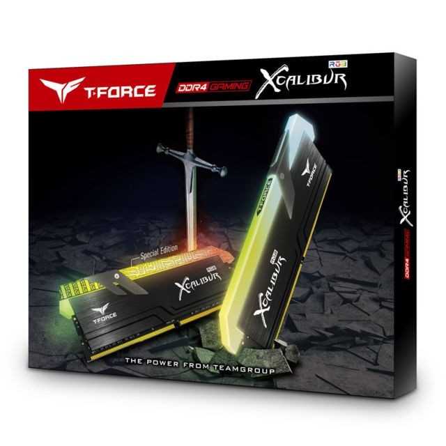 T-Force Xcalibur General Edition - 2 x 8 Go - DDR4 3600 MHz - RGB - Noir