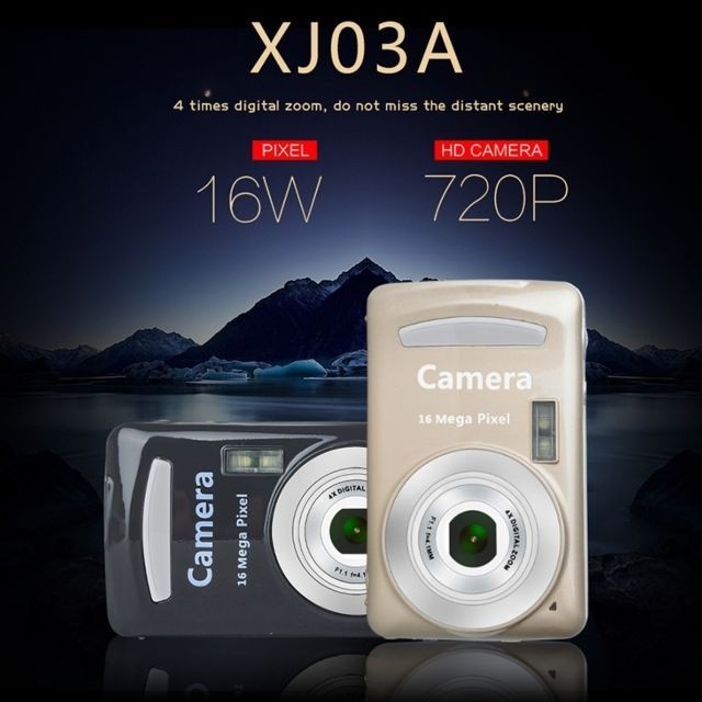 Wewoo Caméras Enfants 2.4 pouces 16MP 720P Mini LSR Cam appareil photo numérique pour bébé mignon de bande dessinée jouet multifonction caméra anniversaire des (noir)