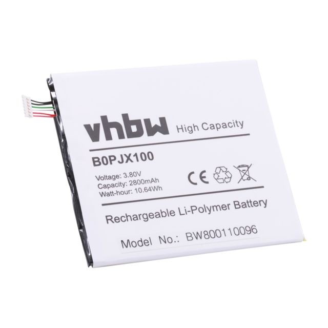 Vhbw - vhbw Li-Polymer Batterie 2800mAh (3.85V) pour téléphone, smartphone HTC A53, A55, D828t, D828w comme BOPJX100, 35H00239-00M. Vhbw  - Batterie téléphone