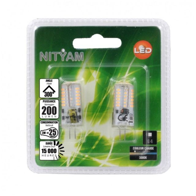 Ampoules LED Nityam 2 ampoules LED 3W G4
