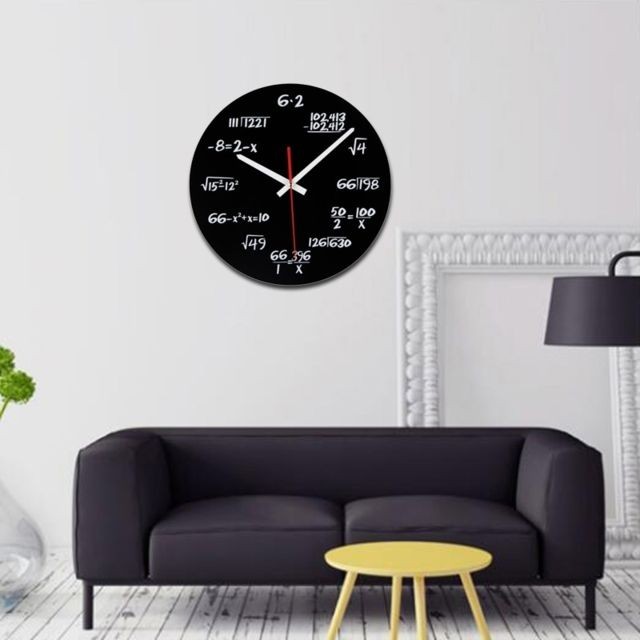 Wewoo - Horloge murale de formule mathématique décorative de salon acrylique créative Wewoo  - Horloges, pendules Multicolore