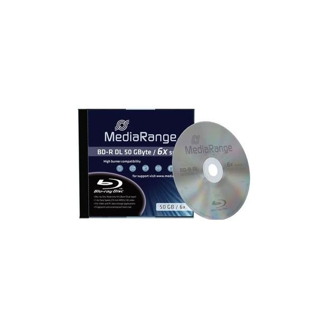 Verbatim - VERBATIM Blu-ray Disc Mediarange BD-R DL 50 Go 6x vitesse en jewelcase - Verbatim
