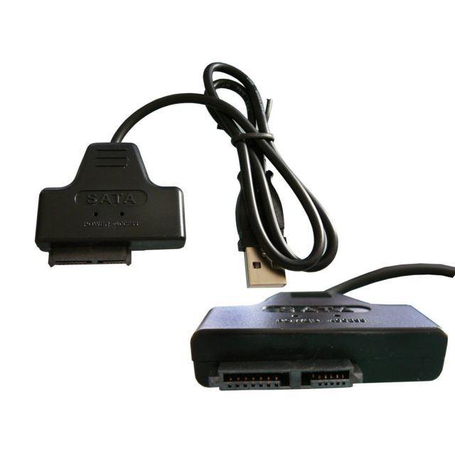 Kalea-Informatique - Convertisseur mini SATA (= SlimSATA) vers USB 2.0 - CORDON Auto Alimenté Auto Alimenté - Carte Contrôleur