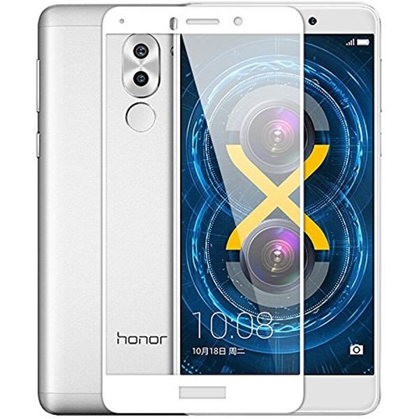 Xeptio - Huawei Honor 6X / Honor 6X PRO 4G: Protection d'écran en verre trempé FULL COVER contour blanc - Tempered glass Screen protector Xeptio  - Xeptio