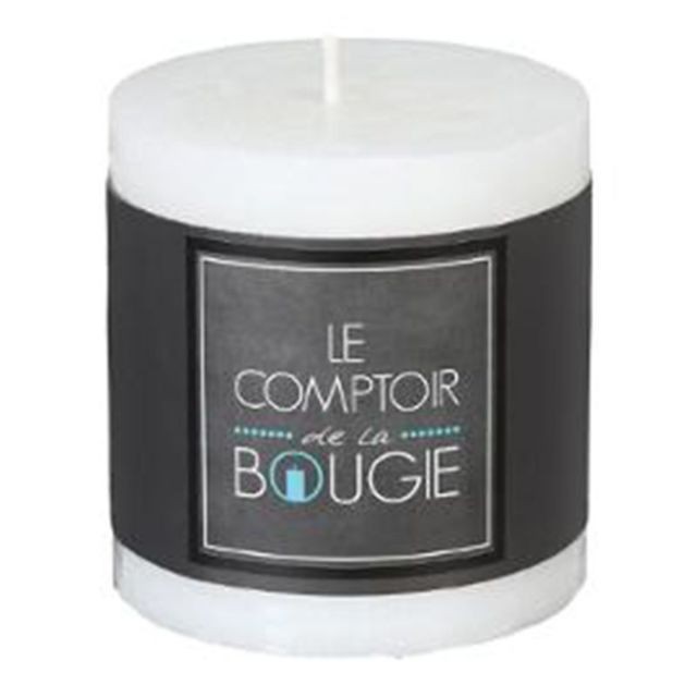 marque generique - Bougie Ronde ""Rustic"" 7cm Blanc marque generique  - Bougie ronde