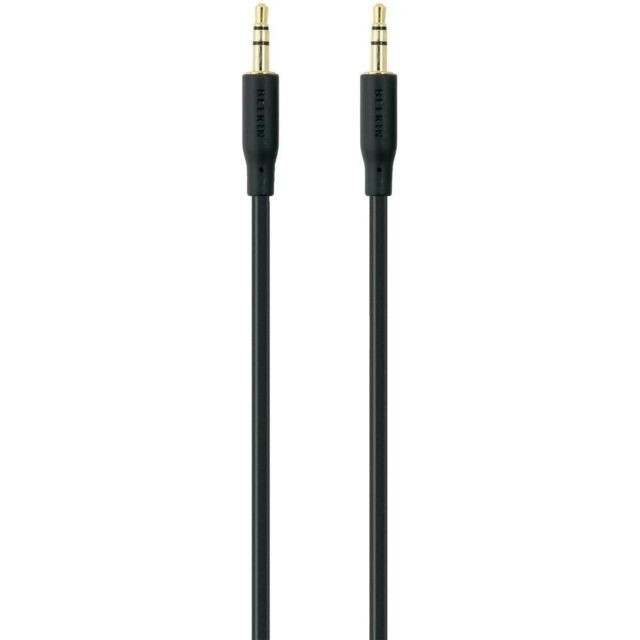 Belkin - Câble audio Jack 3.5 mm - F3Y117bt1M - Noir Belkin  - Câble Jack