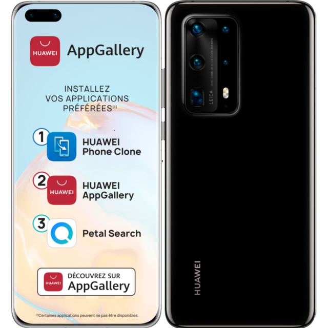 Huawei - P40 Pro+ - 5G - 512 Go - Noir Céramique - Smartphone Android Noir