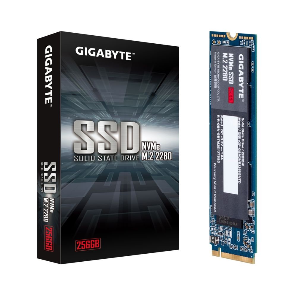 SSD Interne Gigabyte 256 Go - M.2 2280 - PCI-Express 3.0 x4, NVMe 1.3