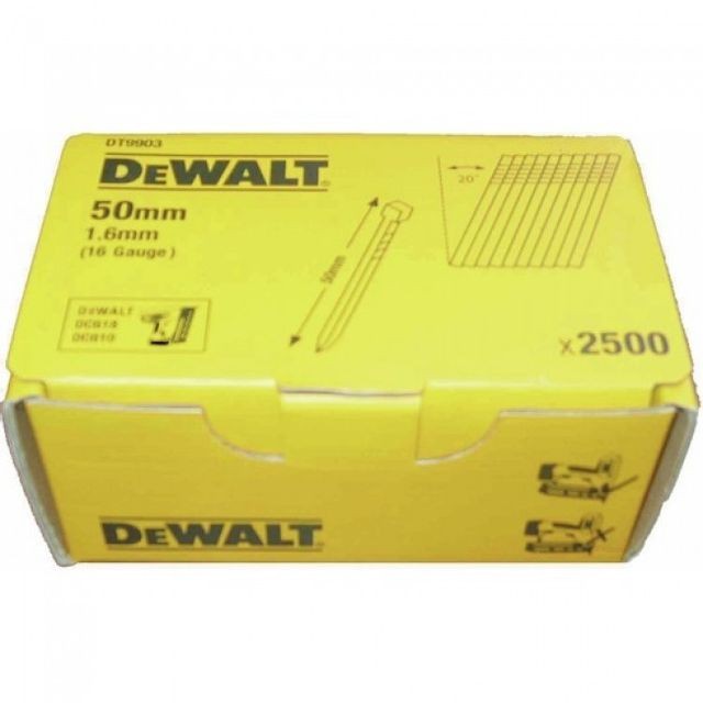 Dewalt - Pointes lisses acier pour cloueur sans fil-1,6x63mm Dewalt   - Clouterie Dewalt