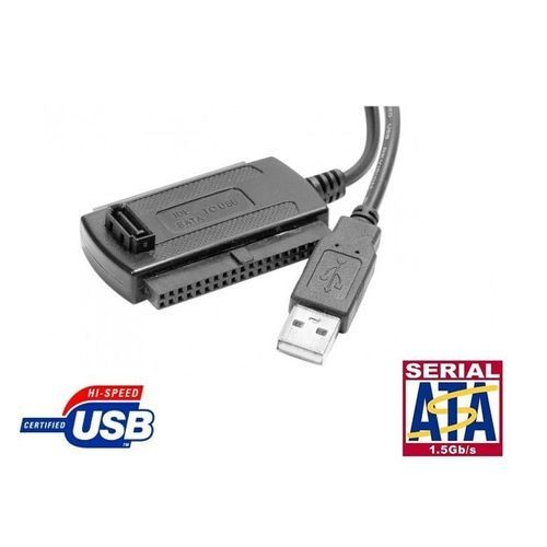 Rue Du Commerce - Adaptateur USB 2.0 pour disque dur IDE et S-ATA, 1m50 - Câble et Connectique