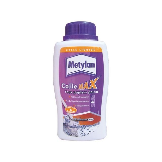 Metylan - Colle tous papiers peints - METYLAN Max Liquide - 450 ml Metylan  - Colles et pistolets à colle Metylan