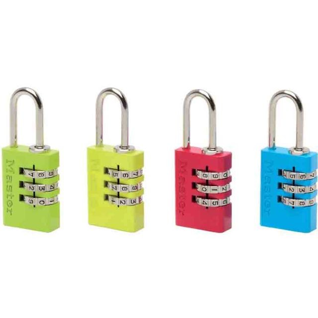 Master Lock - MASTER LOCK - Cadenas aluminium couleur à combinaison réglable 20 mm - Quincaillerie