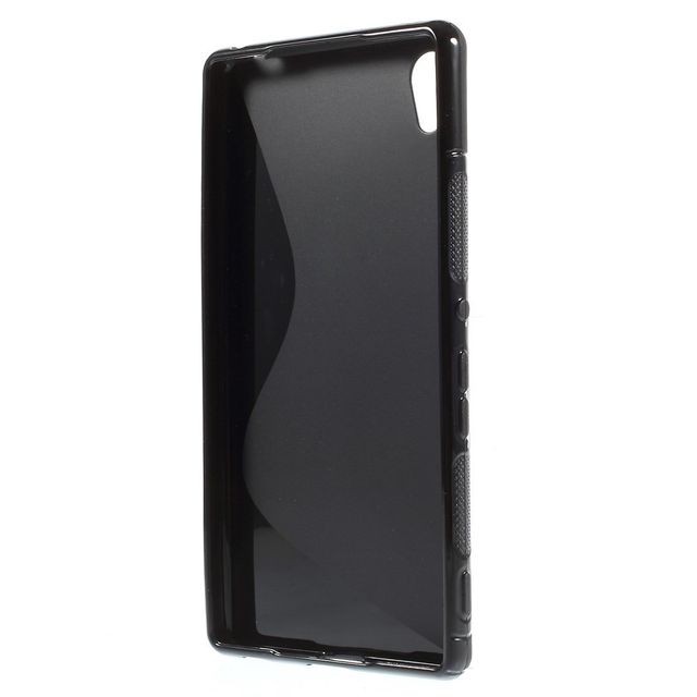 Kabiloo Housse Coque souple en GEL S-Line noire Sony Xperia Z3-Plus