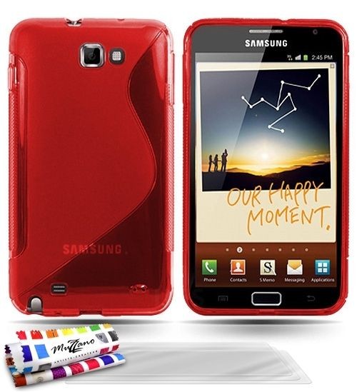 Autres accessoires smartphone Muzzano Coque + 3 Films SAMSUNG GALAXY NOTE ""Le S"" Rouge