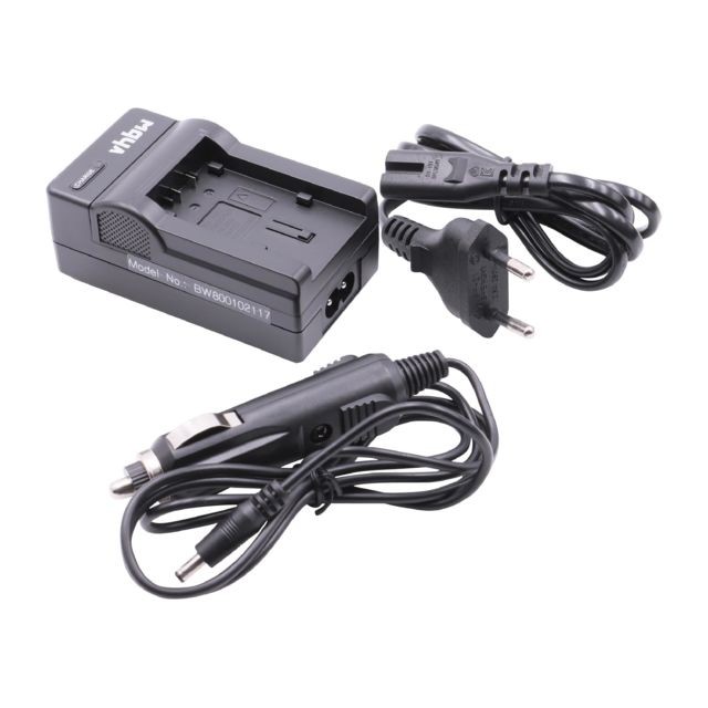 Vhbw - vhbw chargeur câble de charge avec adaptateur allume-cigare pour Panasonic HC-VXF999, HC-WX929, HC-WX979 comme VW-VBK180, VW-VBK180EK. - Batterie Photo & Video