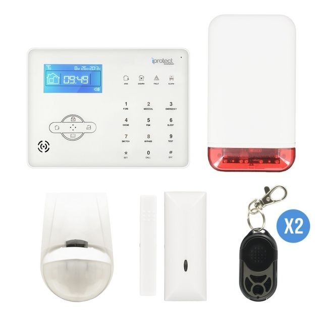 Iprotect - Kit alarme sans fil GSM - Alarme connectée Sans fil