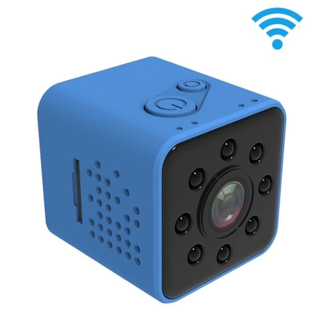 Wewoo - Mini Caméra Ultra-Mini DV poche WiFi 1080P enregistreur vidéo numérique 2.0MP caméscope avec boîtier étanche de 30 m, supporte la vision nocturne IR (bleu) - Caméras Sportives
