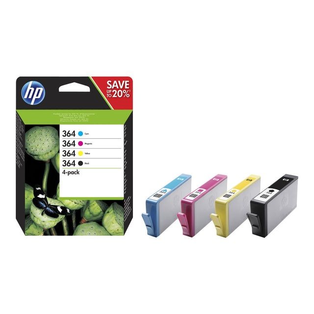Hp - Pack de cartouches d'encre 364 - CZ676EE - Couleur + Noir Hp  - Cartouche d'encre pour imprimante HP Cartouche d'encre
