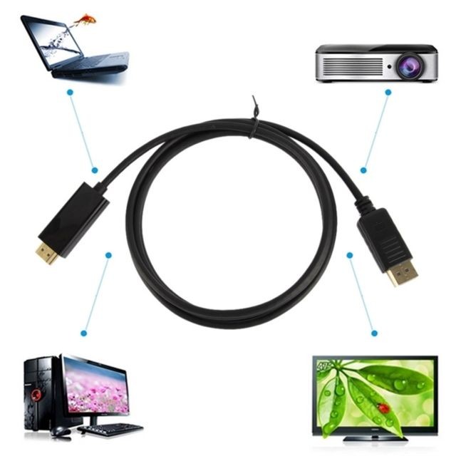 Wewoo - Câble DisplayPort vers HDMI mâle, longueur de câble: 1,8 m Wewoo  - Câble HDMI