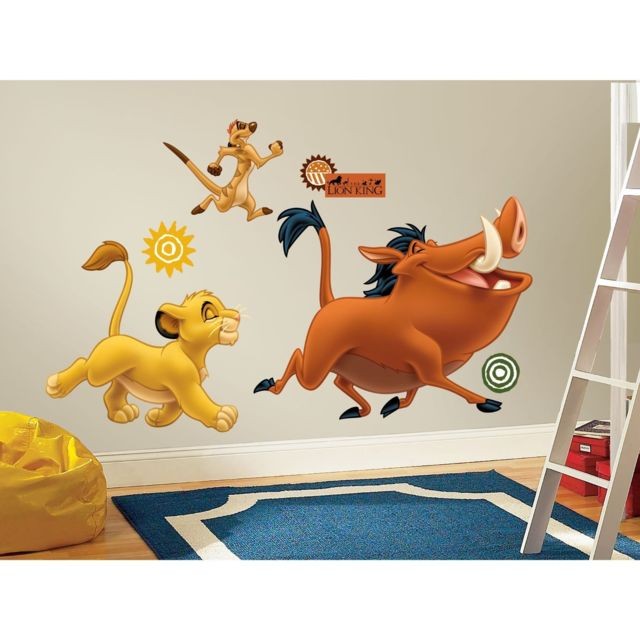 Roommates Stickers géant Simba et Timon & Pumba Roi Lion Disney