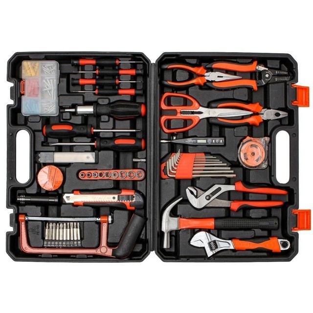 Sotech - Valise de Bricolage, Avec une mallette noire, 114 outils Sotech  - Valise outil