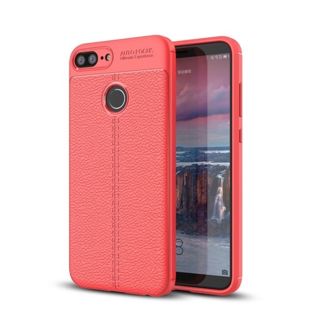 Coque, étui smartphone Wewoo Coque rouge pour Huawei Honor 10 Lite Litchi Texture souple TPU étui de protection