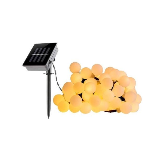 Lumi Jardin - LUMI JARDIN Guirlande lumineuse a boule solaire Billy Solar - Lumiere blanc - 60 boules - 700 cm Lumi Jardin   - Lumi Jardin