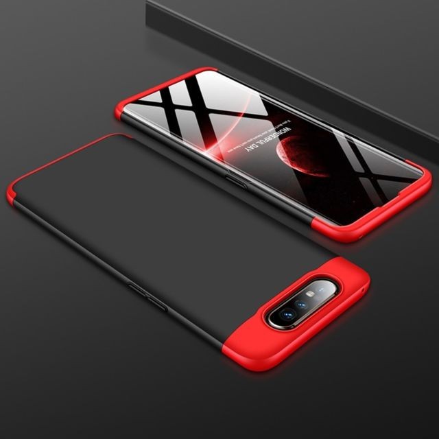 Wewoo - Coque Rigide Étui à trois étages pour PC Samsung Galaxy A80 noir rouge Wewoo  - Coque, étui smartphone