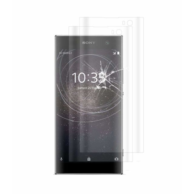 Novago - Sony XA2 Pack de 2 Films en Verre trempé incurvé (Arrondi sur Le Bord), protège la totalité de l'écran Version Ultra Fine 0.2 mm -Transparent Novago  - Protection écran smartphone
