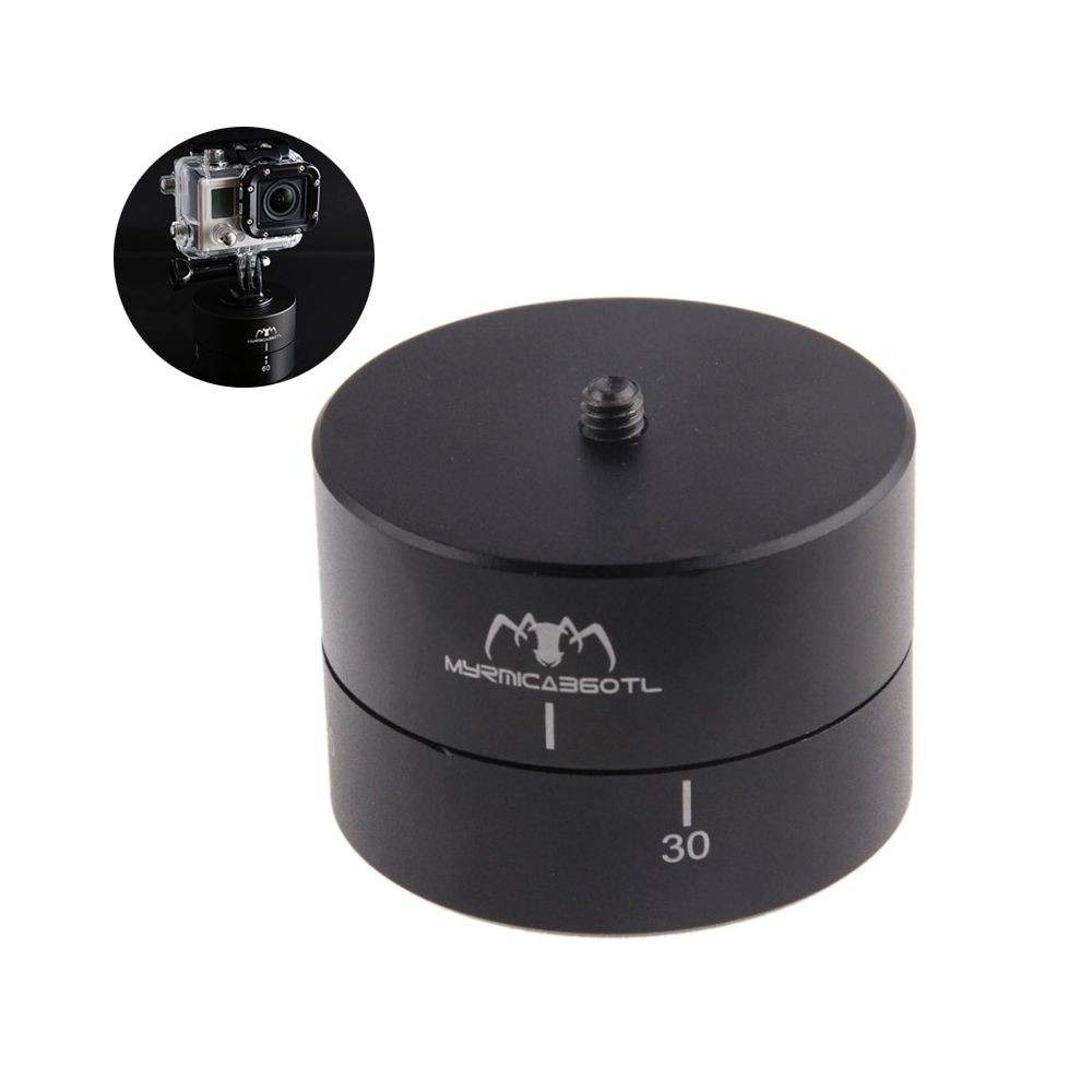 Wewoo Pour GoPro Noir MYRMICA 360TL Time Lapse Pan et Tilt Head / 360 degrés Auto Rotation caméra Mount
